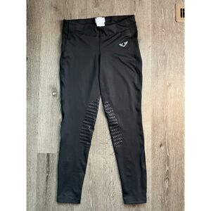 TuffRider Black Riding Breeches Horseback Mesh Schooling Tights Size M Medium